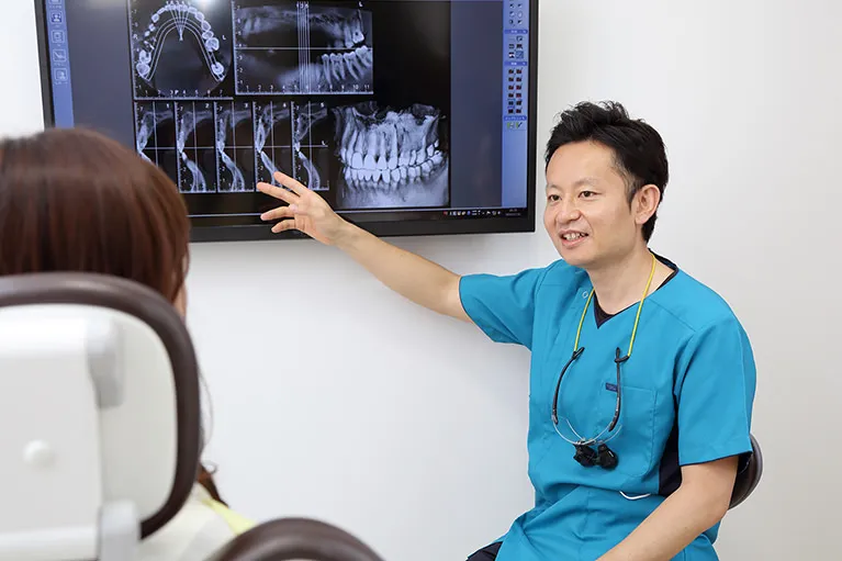 レントゲン撮影、口腔内検査